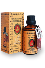 Увлажняющее питательное натуральное масло Жожоба с витаминами С и Е / Herbal Flower Jojoba oil, vitamin C and  E