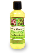 Травяной шампунь Шафран-Тулси-Ритха / Herbal Shampoo Safron, Tulsi & Reetha