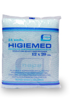 Волокнистая пенообразующая губка Higiemed (12х20 см)