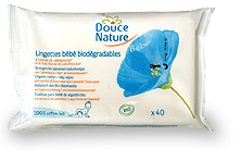 Влажные БИО-салфетки гигиенические для детей из 100% био-хлопка с календулой и цветочной водой ромашки