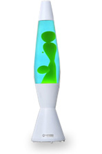Лава лампа Астробэби белая (Сине-Зеленый) / Lava lamp Astrobaby white