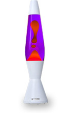 Лава лампа Астробэби белая (Фиолетово-Оранжевый) / Lava lamp Astrobaby white