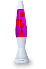 Лава лампа Астробэби белая (Фиолетово-Красный) / Lava lamp Astrobaby white