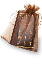 Подарочный комплект 12 Рецептов счастья: горький шоколад и художественный блокнот