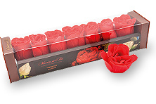 Мыло для гурманов в форме элегантных бутонов розы Парад алых роз