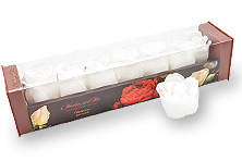 Мыло для гурманов в форме элегантных бутонов розы Парад белых роз