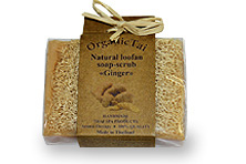 Мыло-скраб натуральное с люфой Имбирь / Natural loofan soap-scrub Ginger