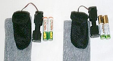 Носки с электрическим подогревом Фаренгейт (Модель KMS-01) - Элементы питания