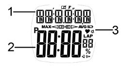 Спортивные часы Beurer PM26 - дисплей