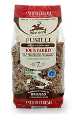 Макароны Fusilli Alce Nero из пшеничной муки (спельта) цельнозерновой