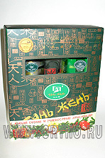 Подарочный набор Тянь Жень (зеленый чай, зеленый чай с жасмином и ложка)