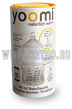 Бутылочка Yoomi (140 мл) с силиконовой соской для кормления грудных детей
